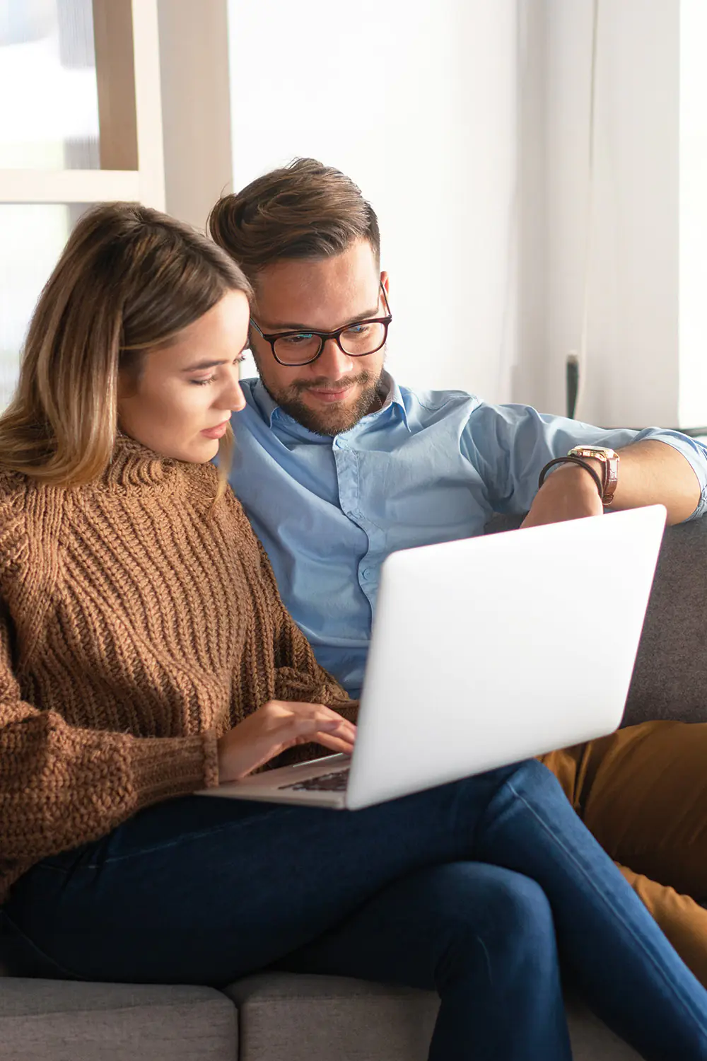 fenster koennen mehr paar laptop